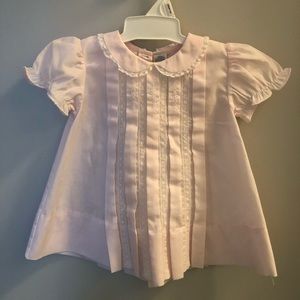Lace Inlay Baby Pleated Dress Feltman Bros. Pink